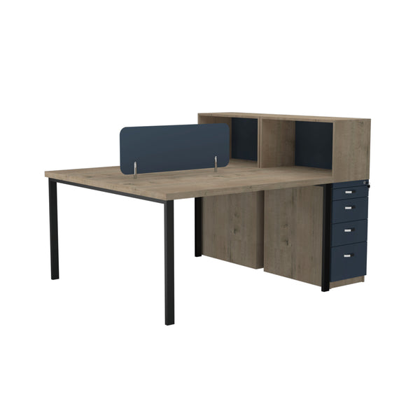 Onyx Workstation 2 Seater Face To Face